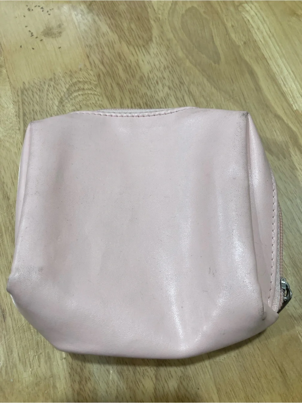 3CE Light Pink Cosmetic Pouch with Zip Closure